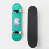 Unicorne sur skateboard pour enfants (Recto)