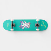 Unicorne sur skateboard pour enfants (Horz)