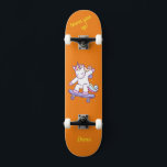 Unicorne sur skateboard pour enfants<br><div class="desc">Unicorne sur skateboard avec légendes personnalisées Unicorn Personnalisé Skateboard CLIQUEZ SUR OPTION PERSONNALISER MODÈLE ET ENTREZ LE NOM. vous pouvez également personnaliser d'autres légendes. skateboard cool conçu avec des couleurs vives et pour l'arrière - plan et une licorne funky chevauchant un skateboard. Ce Skateboard est une excellente idée cadeau pour...</div>