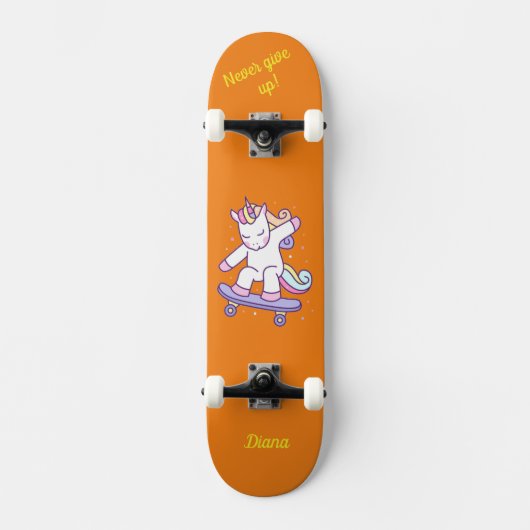 Unicorne sur skateboard pour enfants (Recto)