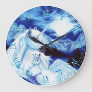 Unicorne Surreal Baby and Mom Wall Horloge