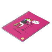 Unicorne Universe Lecture de poésie Carnet Funny (Côté gauche)