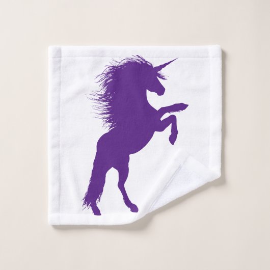 Unicorne violette (Gant de toilette)