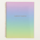 Unicorne Whimsical Rainbow Nom simple Monogramme (Devant)