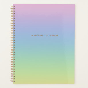 Unicorne Whimsical Rainbow Nom simple Monogramme