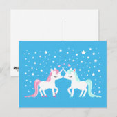 Unicornes amoureuses Carte postale (Devant / Derrière)