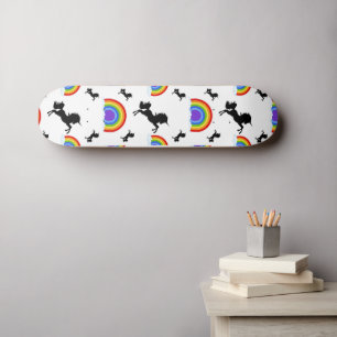 Unicornes de skateboard et Rainbows