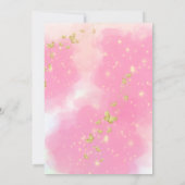 Unicornes et papillons première invitation anniver (Dos)