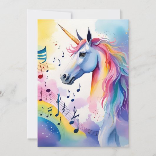 Unicornes musicales Merci Cartes (Devant)