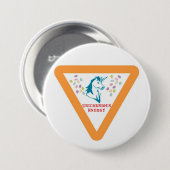 Unicornige Energie Ronde Button 7,6 Cm (Voorkant /achterkant)