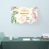 Unicorns and Dinosaurs Joint Sibling Welcome Sign Spandoek (Beurs)