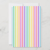 Unicorns & Dinosaures Invitations d'anniversaire (Dos)