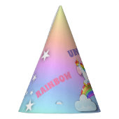Unicorns en Rainbow Verjaardagsfeest Pet Feesthoedjes (Links)