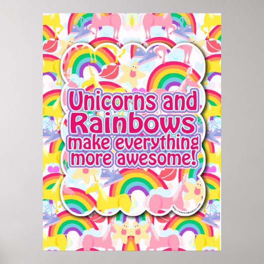 Unicorns en Rainbows het Poster! Poster (Voorkant)