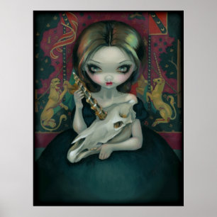 Unicorn's Ghost ART PRINT gothic medieval tapestry