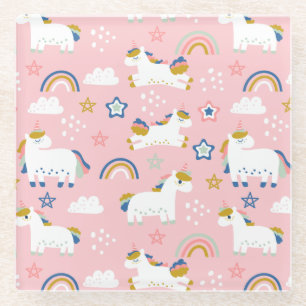 Unicorns Glazen Onderzetter