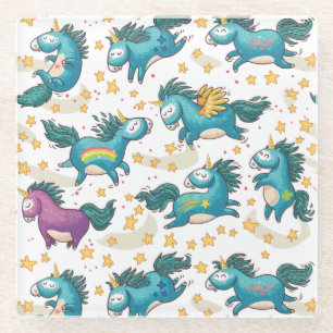 Unicorns Glazen Onderzetter