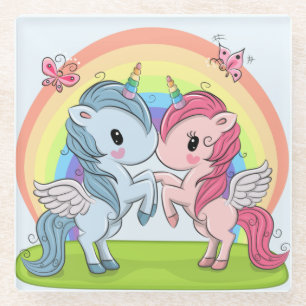 Unicorns Glazen Onderzetter