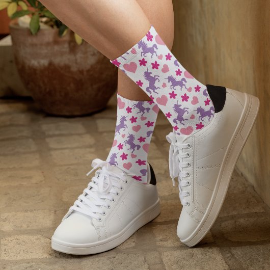 Unicorns & Hearts Motif