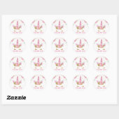Unicorns in Bloom Ronde Sticker (Vel)