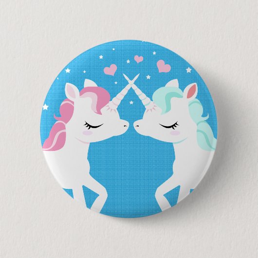 Unicorns in de Button van de liefde (Voorkant)