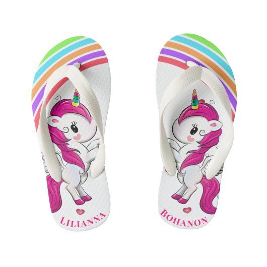 Unicorns Kinder Teenslippers (Voetbed)