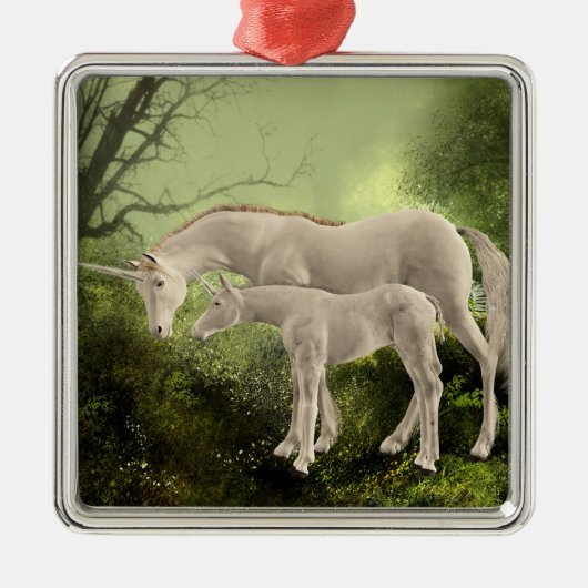 Unicorns Metalen Ornament (Voorkant)