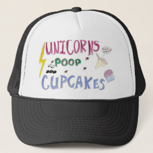 Unicorns POOP Cupcakes Trucker Pet