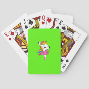 Unicorns Rainbows Clouds Pokerkaarten