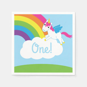 Unicorns & Rainbows Kind Birthday Party Cute Servet
