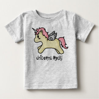 Unicorns Rock [roze] Baby Creeper