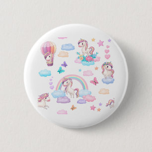 Unicorns Ronde Button 5,7 Cm