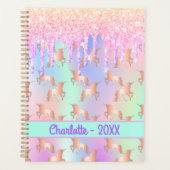 Unicorns rose gouttes nom holographique (Devant)