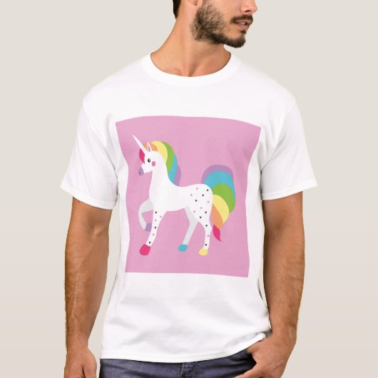 Unicorns Roze T-shirt geweldige (Voorkant)
