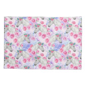 Unicorns & Rozen Patroon Kussensloop (Achterkant-Links)