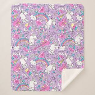 Unicorns Sherpa Blanket Deken