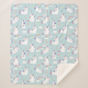 Unicorns Sherpa Blanket Deken
