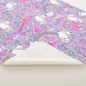 Unicorns Sherpa Blanket Deken (3/4)