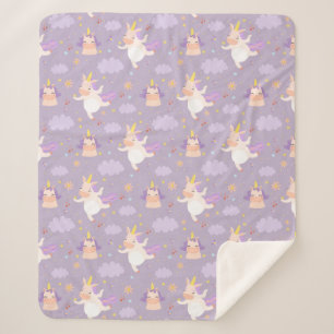 Unicorns Sherpa Deken