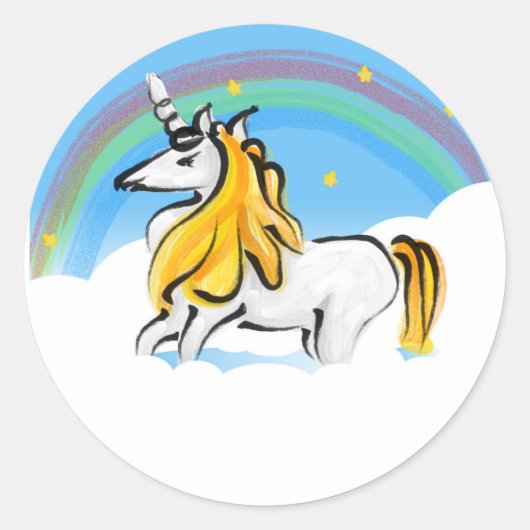 Unicorns Stickers Rainbows et Stars (Devant)
