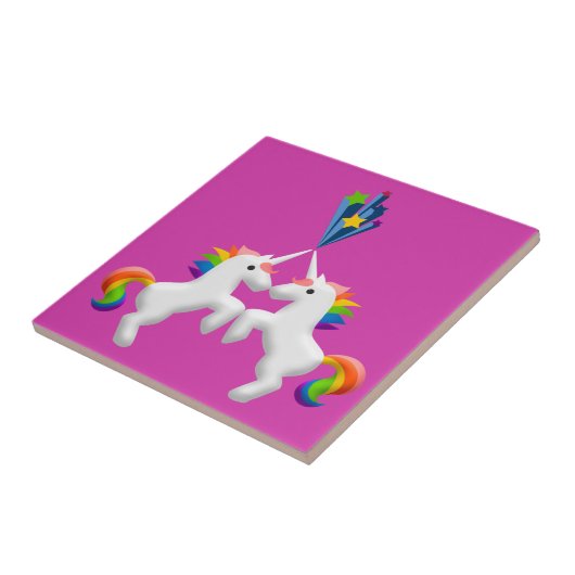 Unicorns Tegeltje (Zijkant)