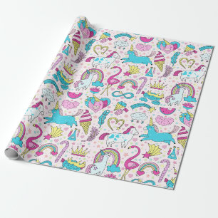 Unicorns Verpakkingspapier Cadeaupapier
