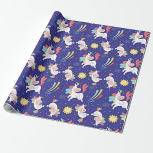 Unicorns Verpakkingspapier Cadeaupapier