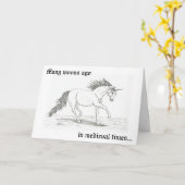 "Unicorns werden verondersteld in" Kaart (Gele Bloem)