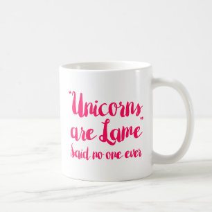 Unicorns zijn beroemd om niemand ooit koffiemok