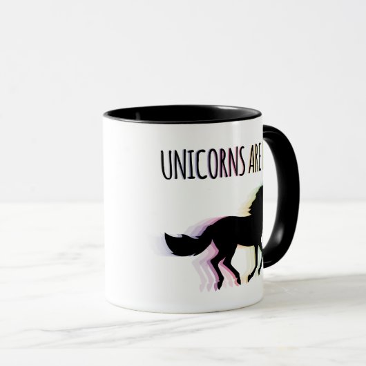 Unicorns zijn echt mok (Voorkant rechts)