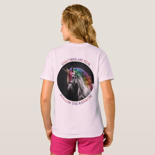 Unicorns zijn echt t-shirt (Achterkant volledig)