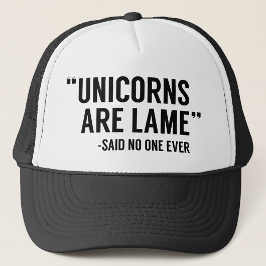 Unicorns zijn gelaam trucker pet (Voorkant)