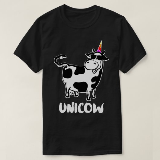 Unicow Schattige Dairy Koe Boer Grappige Koe Lover T-shirt (Design voorkant)