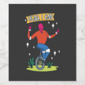 Unicycle - Ja, ik kan Wijn Etiket (Enkel label)